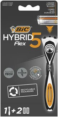 Férfi borotva BIC "HYBRID 5" + 2 betéttel, (3 db)