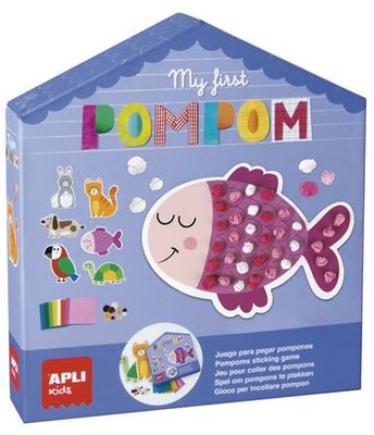 Kreatív készségfejlesztő készlet, APLI Kids "My first Pompom", állatok