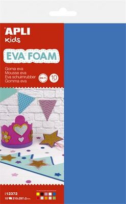 Moosgumi, 200x300 mm, APLI Kids "Eva Sheets", vegyes színek, (10 ív)
