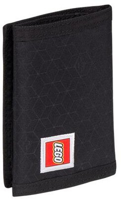 Pénztárca, tépőzáras, LEGO "Bricks", fekete-mintás