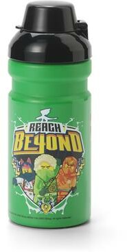 Kulacs, 390 ml, LEGO "Ninjago", zöld-fekete-mintás
