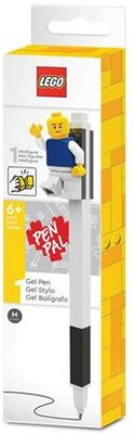 Zseléstoll, 0,7 mm, kupakos, mini figurával, LEGO, fekete