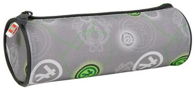 Tolltartó, henger alakú, cipzáras, LEGO "Ninjago Elemental Master of Energy", szürke-mintás
