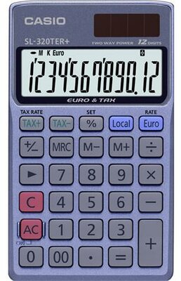Zsebszámológép, 12 számjegy, CASIO "SL 320 TER+"