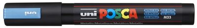 Dekormarker, 1,8-2,5 mm, UNI "Posca PC-5M", metálkék