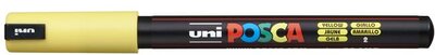 Dekormarker, 0,7 mm, UNI "Posca PC-1MR", sárga