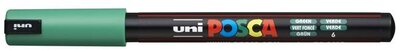 Dekormarker, 0,7 mm, UNI "Posca PC-1MR", zöld