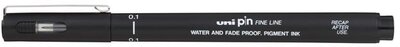 Rajzmarker, 0,1 mm, UNI PIN, fekete