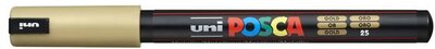 Dekormarker, 0,7 mm, UNI "Posca PC-1MR", arany
