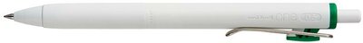 Zseléstoll, 0,25 mm, nyomógombos, UNI "Uni-ball one", zöld