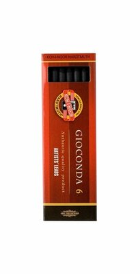 Szénkréta, KOH-I-NOOR "Gioconda", fekete, (6 db)