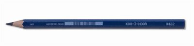 Színes ceruza, hatszögletű, vastag, KOH-I-NOOR "3422", kék, (12 db)