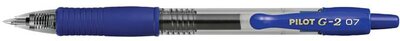 Zseléstoll, 0,32 mm, nyomógombos, PILOT "G-2", kék