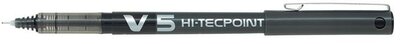 Rollertoll, 0,3 mm, tűhegyű, kupakos, PILOT "Hi-Tecpoint V5", fekete