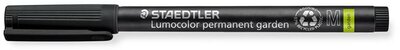 Alkoholos marker, 1 mm, kúpos, STAEDTLER "Lumocolor® garden 319 GM", fekete
