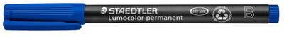 Alkoholos marker, OHP, 1-2,5 mm, STAEDTLER "Lumocolor® 314 B", kék