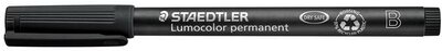 Alkoholos marker, OHP, 1-2,5 mm, STAEDTLER "Lumocolor® 314 B", fekete