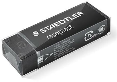 Radír, STAEDTLER "Rasoplast B20", fekete
