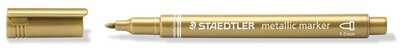 Dekormarker, 1-2 mm, kúpos, STAEDTLER "8323", arany
