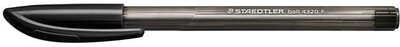 Golyóstoll, 0,3 mm, kupakos, STAEDTLER "Ball 432", fekete