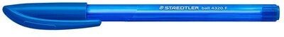 Golyóstoll, 0,3 mm, kupakos, STAEDTLER "Ball 432", kék