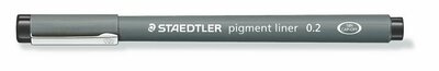 Tusfilc, 0,2 mm, STAEDTLER "Pigment Liner 308", fekete