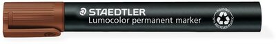 Alkoholos marker, 2 mm, kúpos, STAEDTLER "Lumocolor® 352", barna