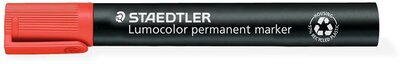 Alkoholos marker, 2 mm, kúpos, STAEDTLER "Lumocolor® 352", piros