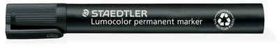 Alkoholos marker, 2-5 mm, vágott, STAEDTLER "Lumocolor® 350", fekete