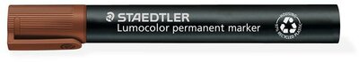 Alkoholos marker, 2-5 mm, vágott, STAEDTLER "Lumocolor® 350", barna