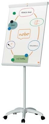 Flipchart tábla, mobil, mágneses felület, 70x100 cm, EcoLabel, NOBO "Premium Plus", fehér