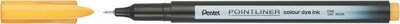Tűfilc, 0,4 mm, PENTEL "Pointliner", okkersárga