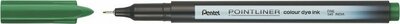 Tűfilc, 0,4 mm, PENTEL "Pointliner", fenyőzöld