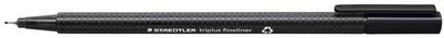 Tűfilc, 0,3 mm, STAEDTLER "Triplus 334", fekete