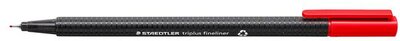 Tűfilc, 0,3 mm, STAEDTLER "Triplus 334", piros