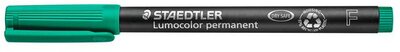 Alkoholos marker, OHP, 0,6 mm, STAEDTLER "Lumocolor® 318 F", zöld