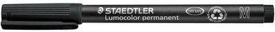 Alkoholos marker, OHP, 1 mm, STAEDTLER "Lumocolor® 317 M", fekete