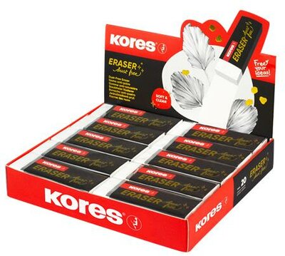 Radír display, KORES "KE-20", pormentes, (20 db)