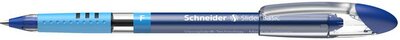 Golyóstoll, 0,3 mm, kupakos, SCHNEIDER "Slider Basic F", kék
