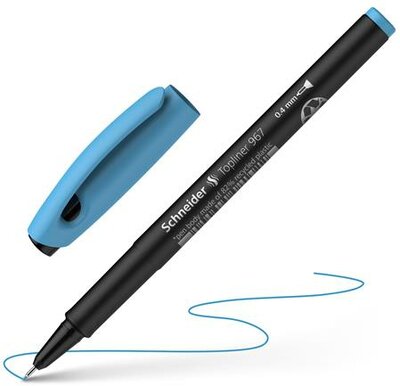 Tűfilc, 0,4 mm, SCHNEIDER "Topliner 967", türkiz