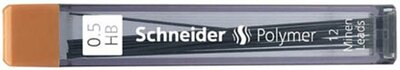 Grafitbél, HB, 0,5 mm, SCHNEIDER, (12 szál)
