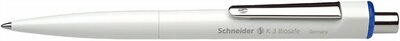 Golyóstoll, 0,5 mm, nyomógombos, SCHNEIDER "K3 Biosafe", kék, (10 db)