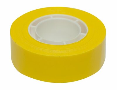 Ragasztószalag, 19 mm x 33 m, APLI, sárga, (33 méter)