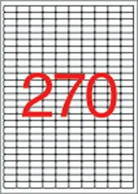 Etikett, univerzális, 17,8x10 mm, eltávolítható, kerekített sarkú, APLI, 6750 etikett/csomag, (25 lap)