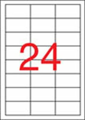 Etikett, univerzális, 64,6x33,8 mm, eltávolítható, APLI, 2400 etikett/csomag, (100 lap)