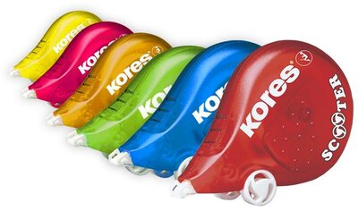 Hibajavító roller, 4,2 mm x 8 m, KORES "Scooter", vegyes színek, (8 méter)