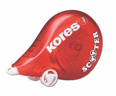 Hibajavító roller, 4,2 mm x 8 m, KORES "Scooter", piros, (8 méter)