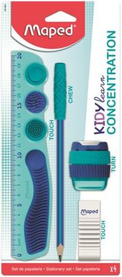 Írószer készlet, 4 darabos, MAPED "Kidy Learn Concentration", (4 db)