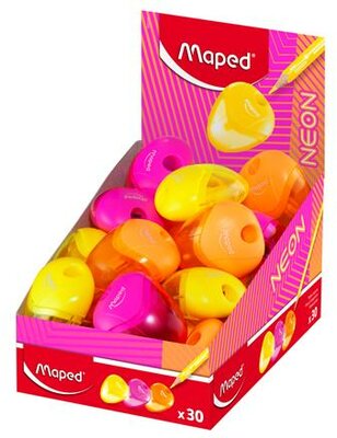 Hegyező display, egylyukú, tartályos, MAPED "I-Gloo Neon", vegyes színek, (30 db)