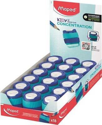 Hegyező display, egylyukú, tartályos, MAPED "Kidy Learn Concentration", (18 db)